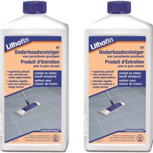 Lithofin KF Nettoyant d'entretien - 2 x 1 L - emballage avantageux