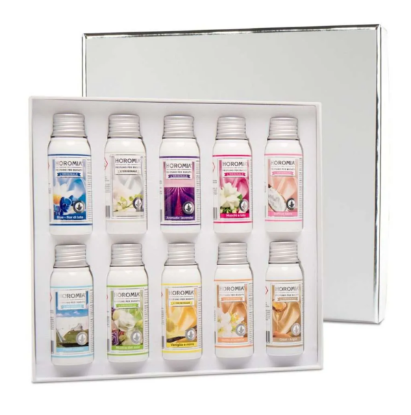 Horomia Horobox Silver, 10 x 50 ml, parfum pour le linge